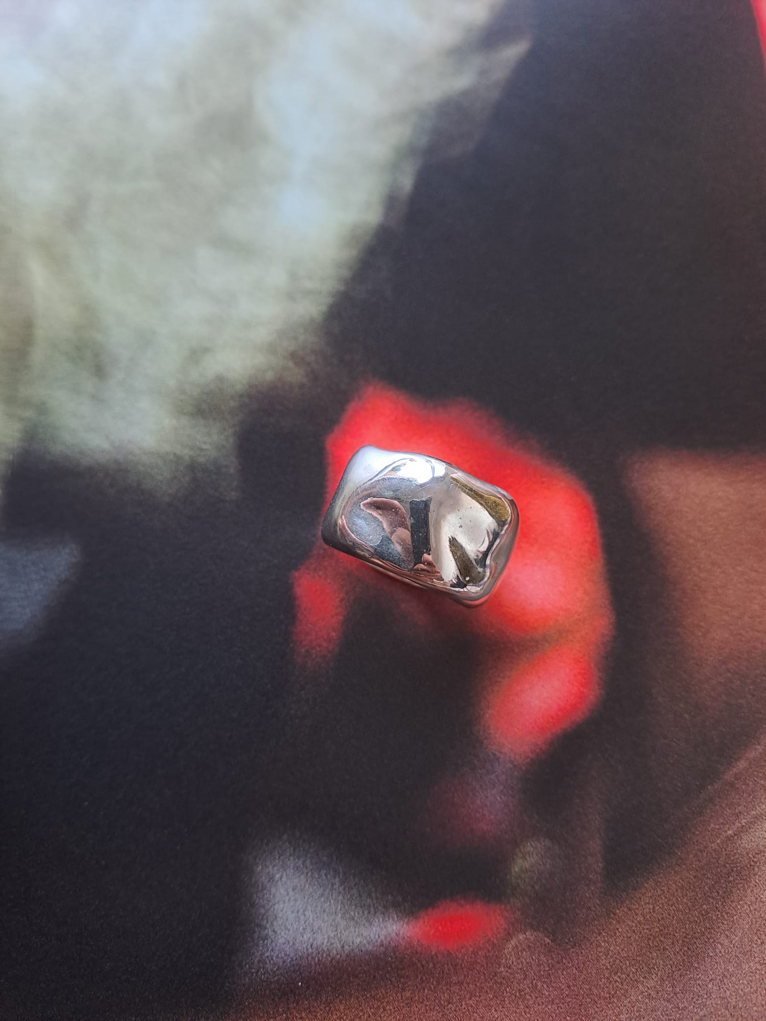 Anillo bold maxi en plata