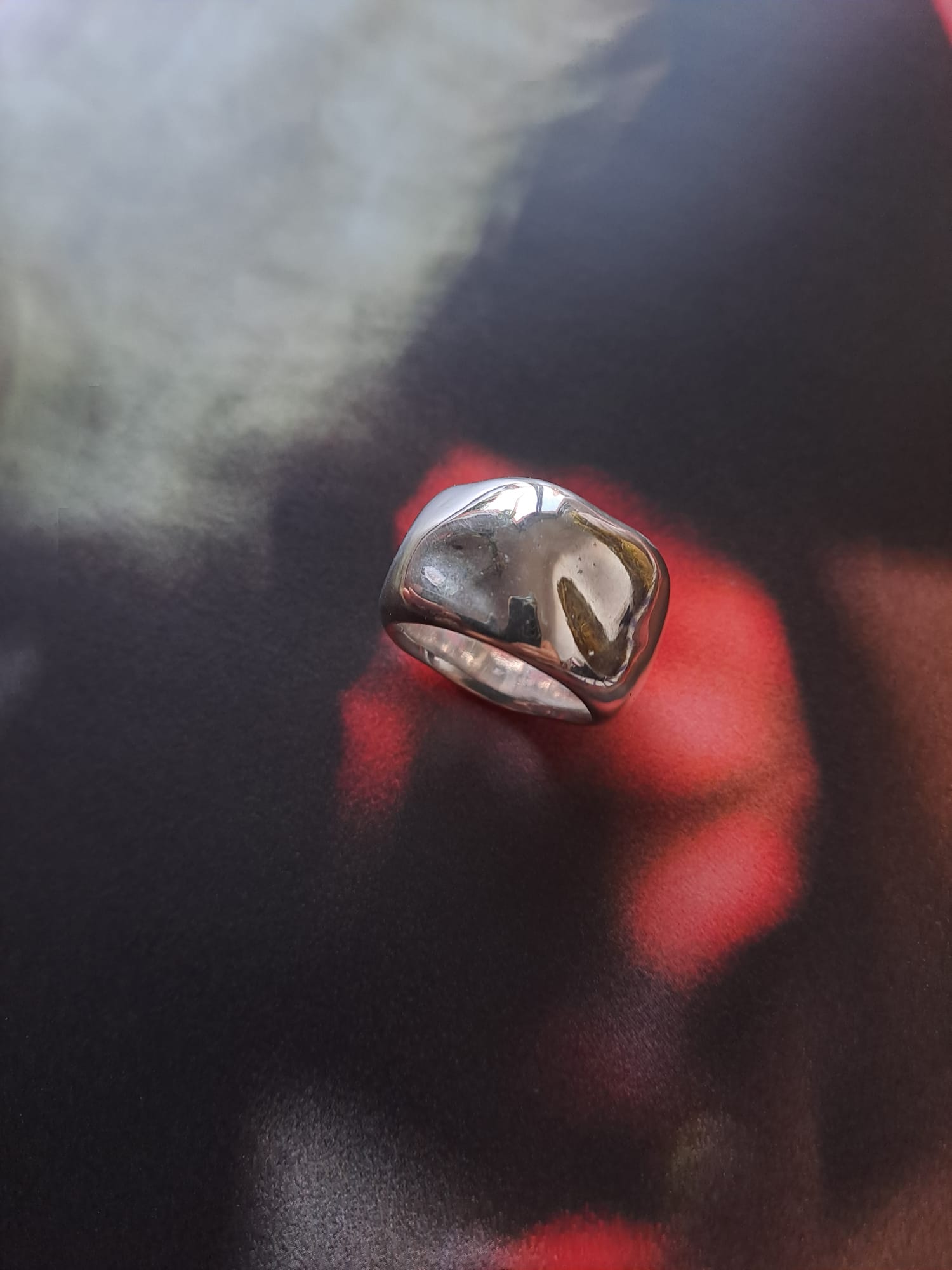 Anillo bold maxi en plata - Imagen 2