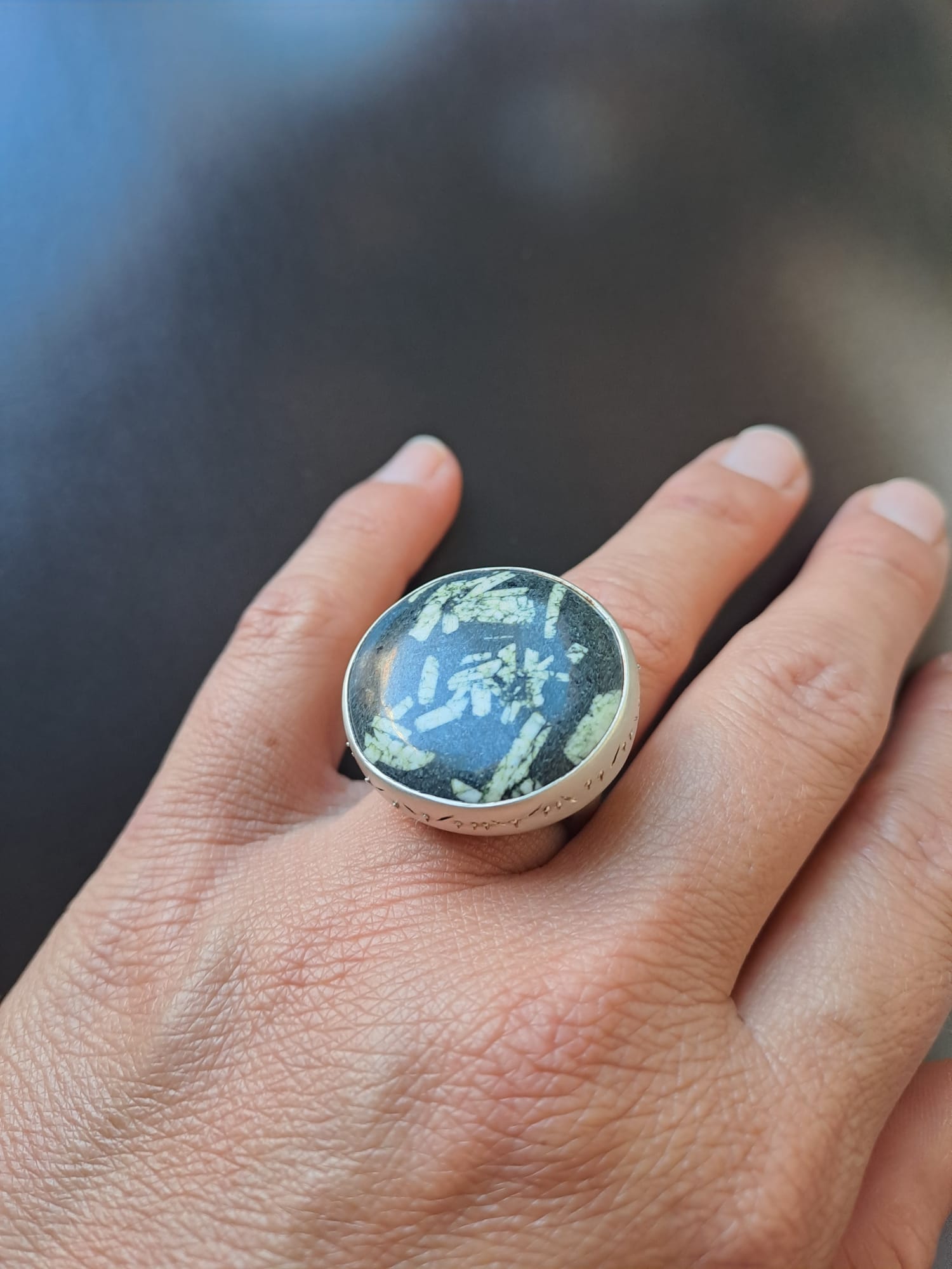 Anillo Maxi con Piedra de la Escritura China - Imagen 4