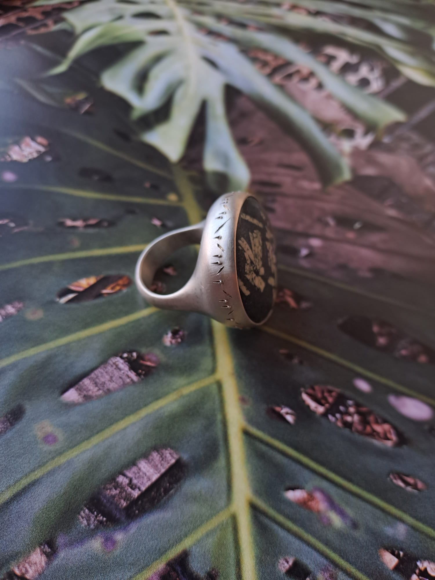 Anillo Maxi con Piedra de la Escritura China - Imagen 3